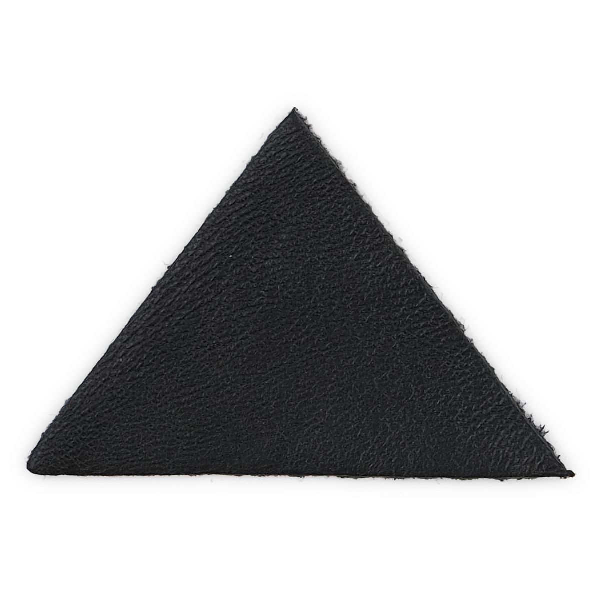 Термоаппликация из кожи Треугольник сторона 5см, 2шт в уп., 1 кожа 1 черный 202