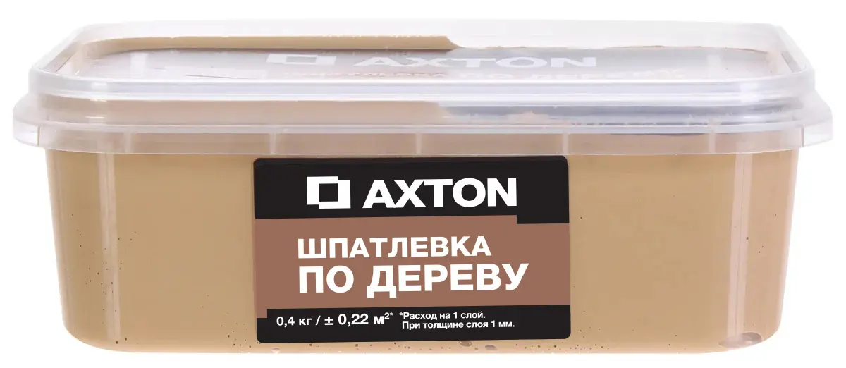 Шпатлёвка Axton для дерева 0.4 кг дуб натуральный масло для наружных работ belinka 201 натуральный 0 75л