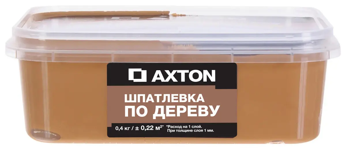 фото Шпатлёвка axton для дерева 0.4 кг антик