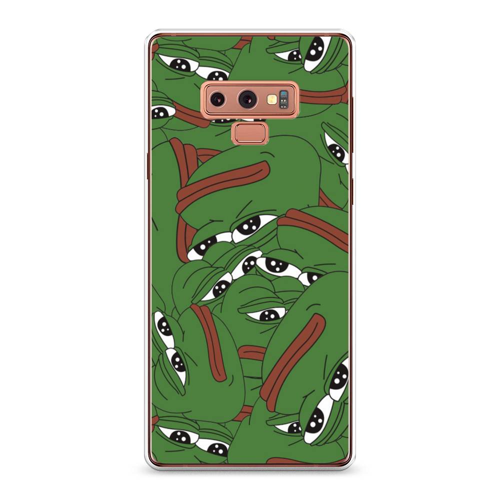 

Чехол Awog на Samsung Galaxy Note 9 "Печальный frog", Зеленый;белый, 26350-9