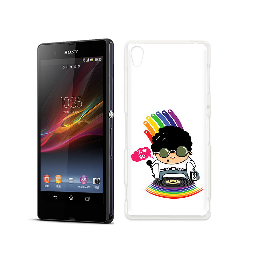 

Чехол MyPads Tocco для Sony Xperia Z Я люблю 80-е, Прозрачный, Tocco