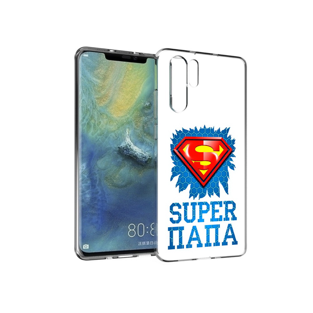 

Чехол MyPads Tocco для Huawei P30 Pro Супер Папа, Прозрачный, Tocco