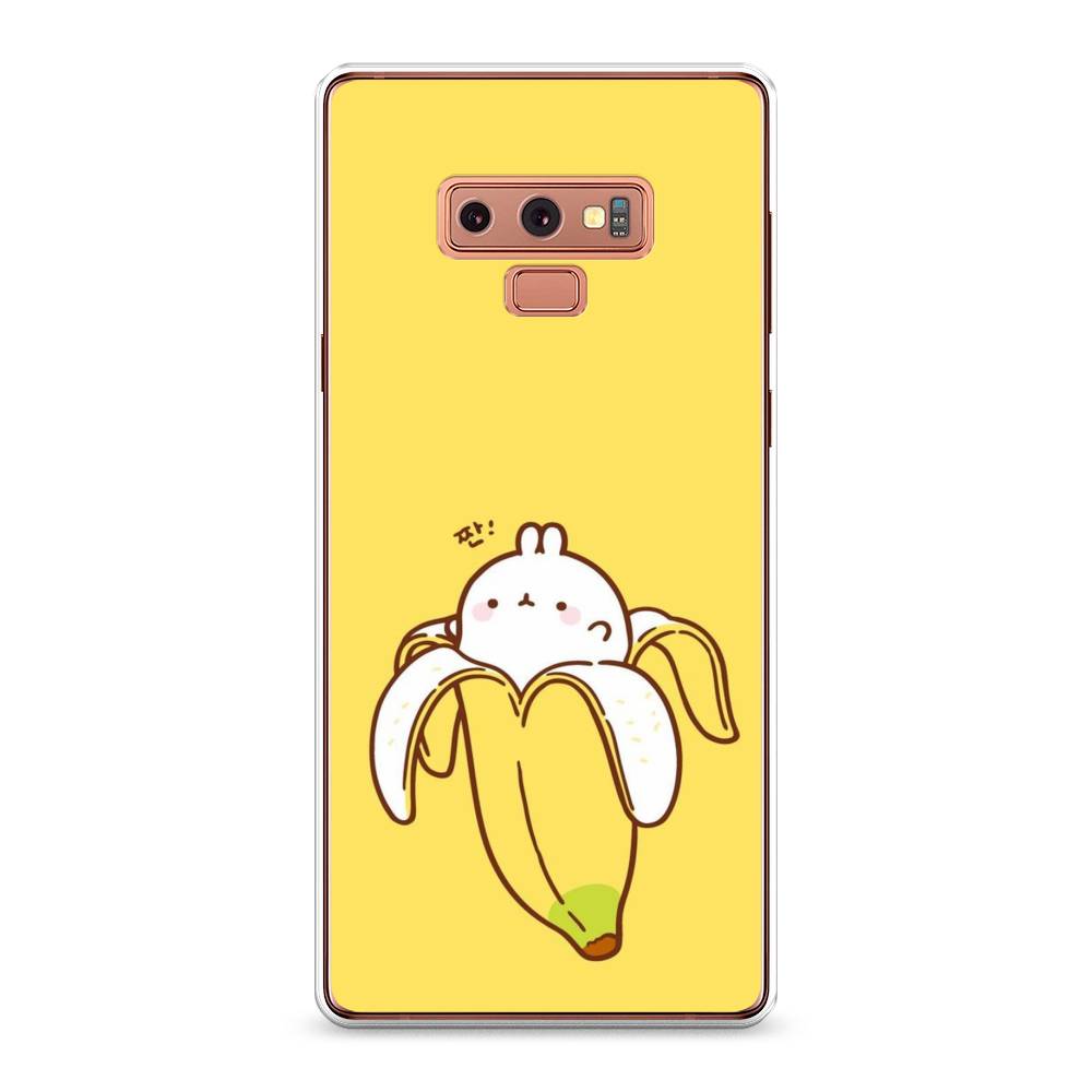 

Чехол Awog на Samsung Galaxy Note 9 "Зайчик-бананчик", Желтый;белый, 26350-2