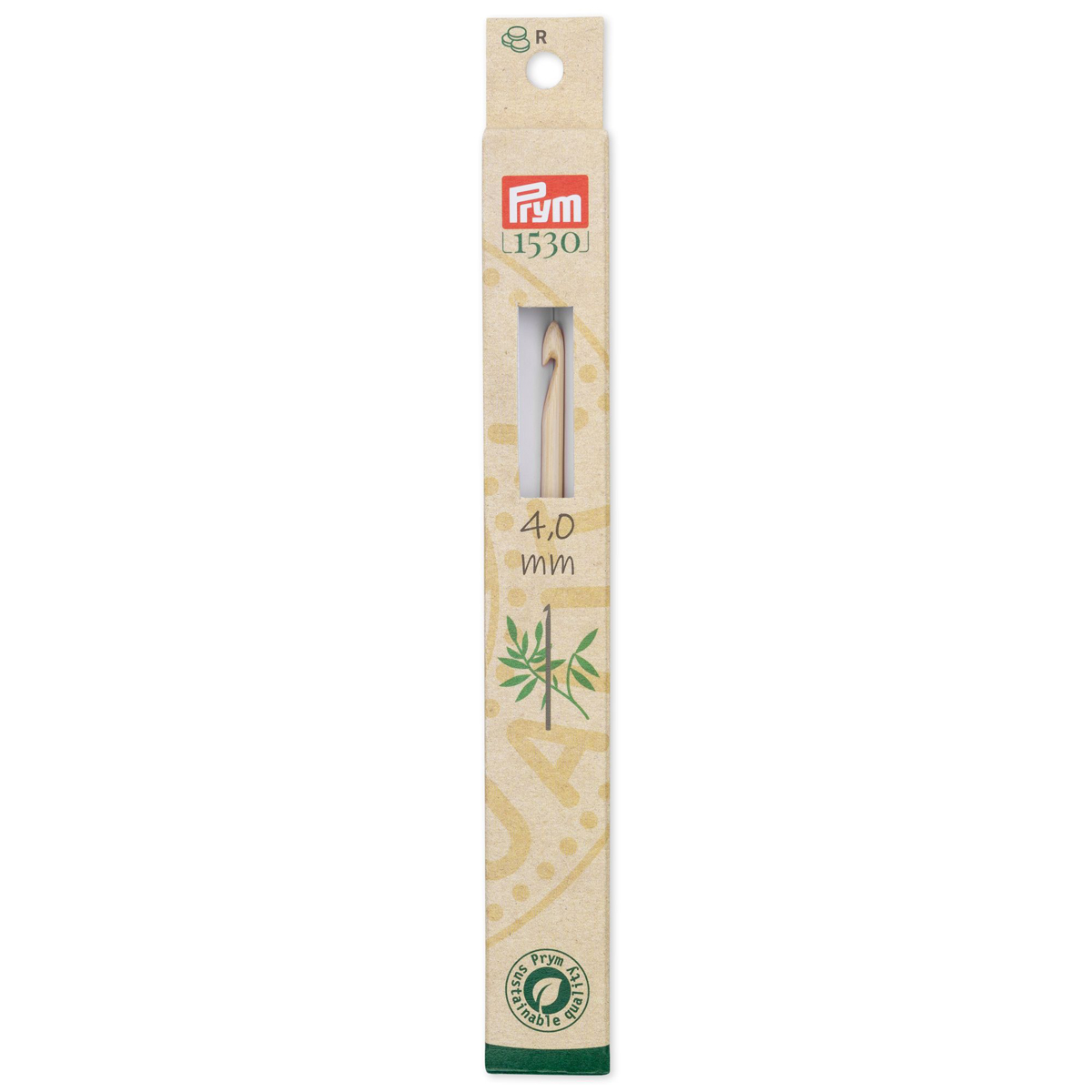 

Крючок для вязания, бамбук, 4,0мм*15см, 1шт, Prym, Желтый, PRYM Bamboo