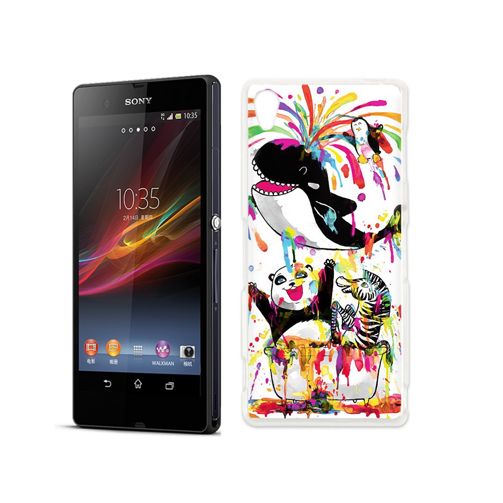 

Чехол MyPads Tocco для Sony Xperia Z Хиппи кит, Прозрачный, Tocco