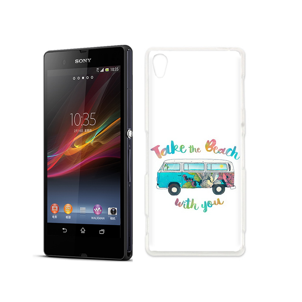

Чехол MyPads Tocco для Sony Xperia Z Хиппи автобус, Прозрачный, Tocco