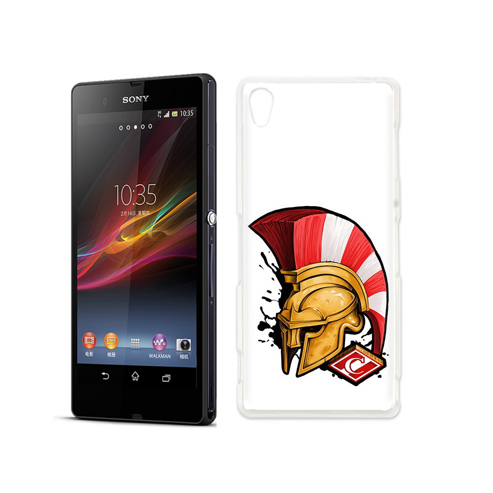 

Чехол MyPads Tocco для Sony Xperia Z ФК спартак шлем, Прозрачный, Tocco