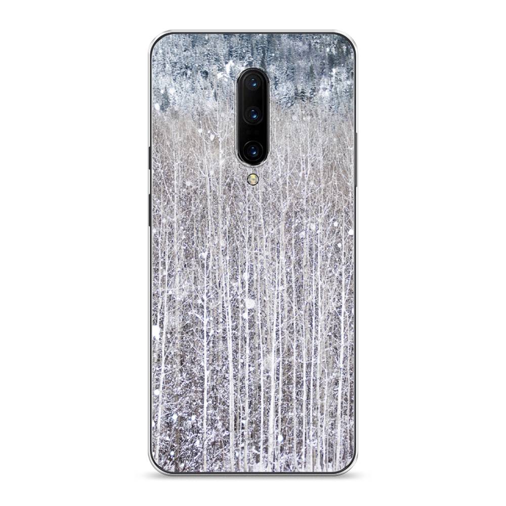

Чехол на OnePlus 7 Pro "Снежный лес", Бежевый;серый;белый, 150850-5