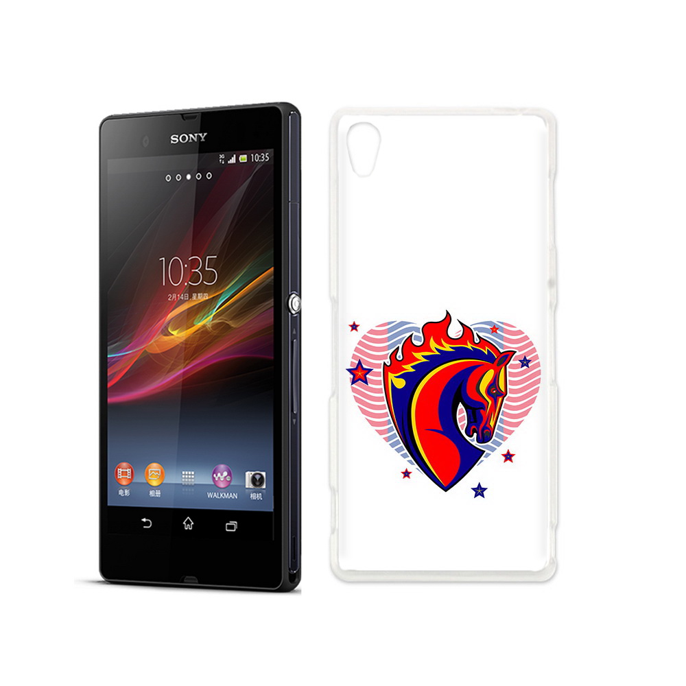 

Чехол MyPads Tocco для Sony Xperia Z ФК ЦСЛ Лошадь, Прозрачный, Tocco
