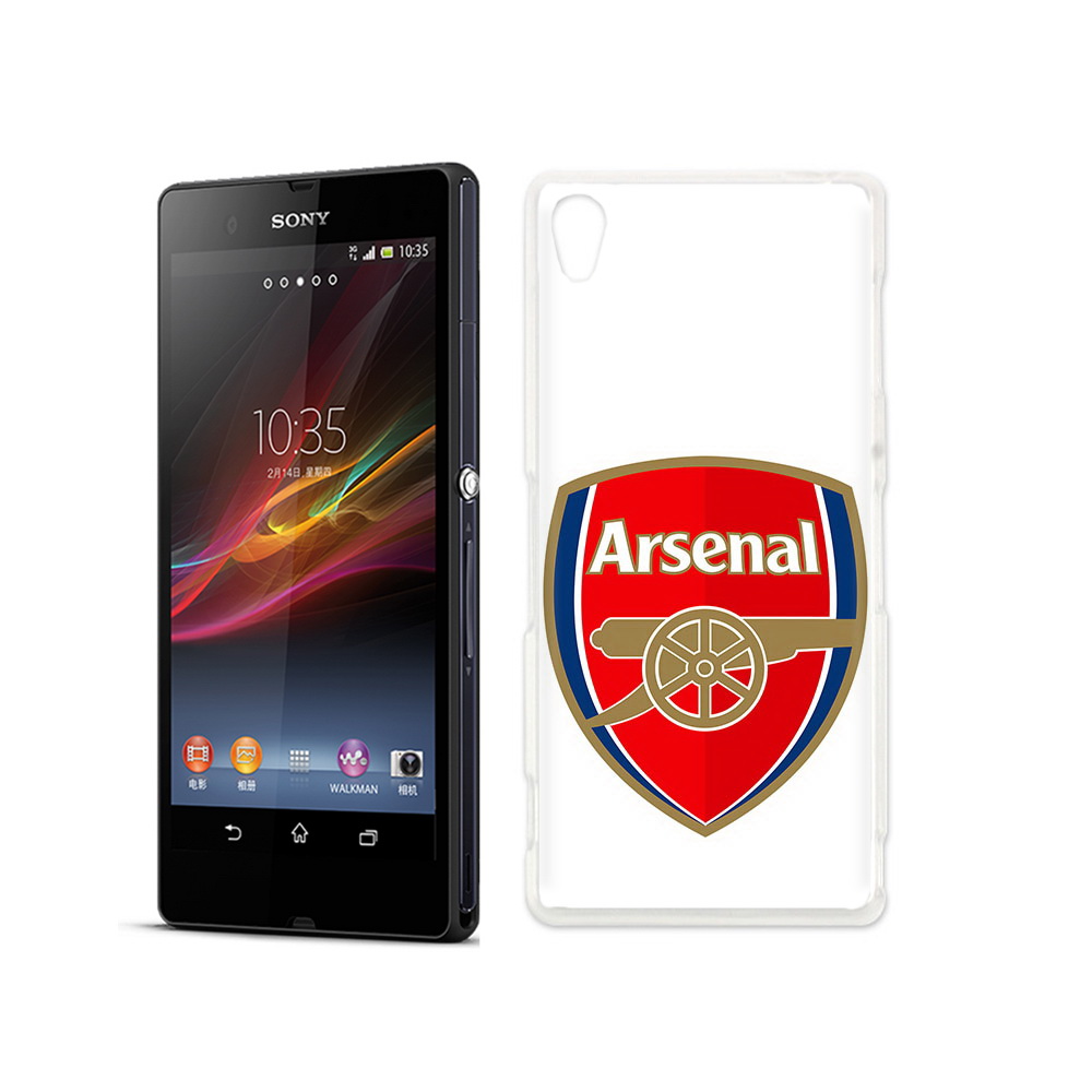 

Чехол MyPads Tocco для Sony Xperia Z ФК Арсенал логотип, Прозрачный, Tocco