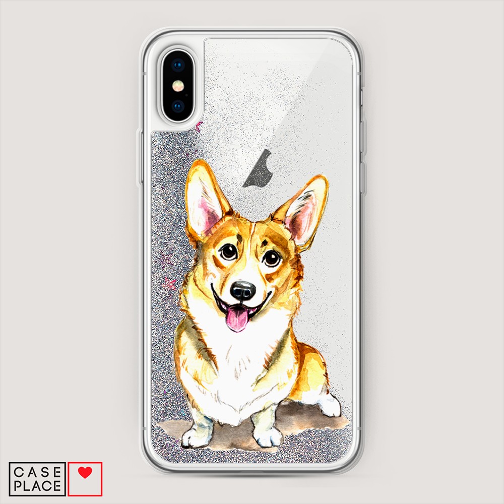 

Чехол Awog на Apple iPhone XS Max (10S Max) / Айфон XS Max (10S Max) "Малыш корги", Разноцветный, 11991-1
