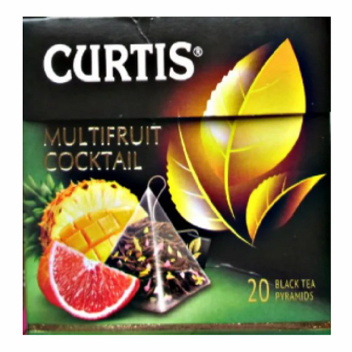 

Чай черный цейлонский Curtis Коктейль мультифрукт в пирамидках 1,8 г х 20 шт