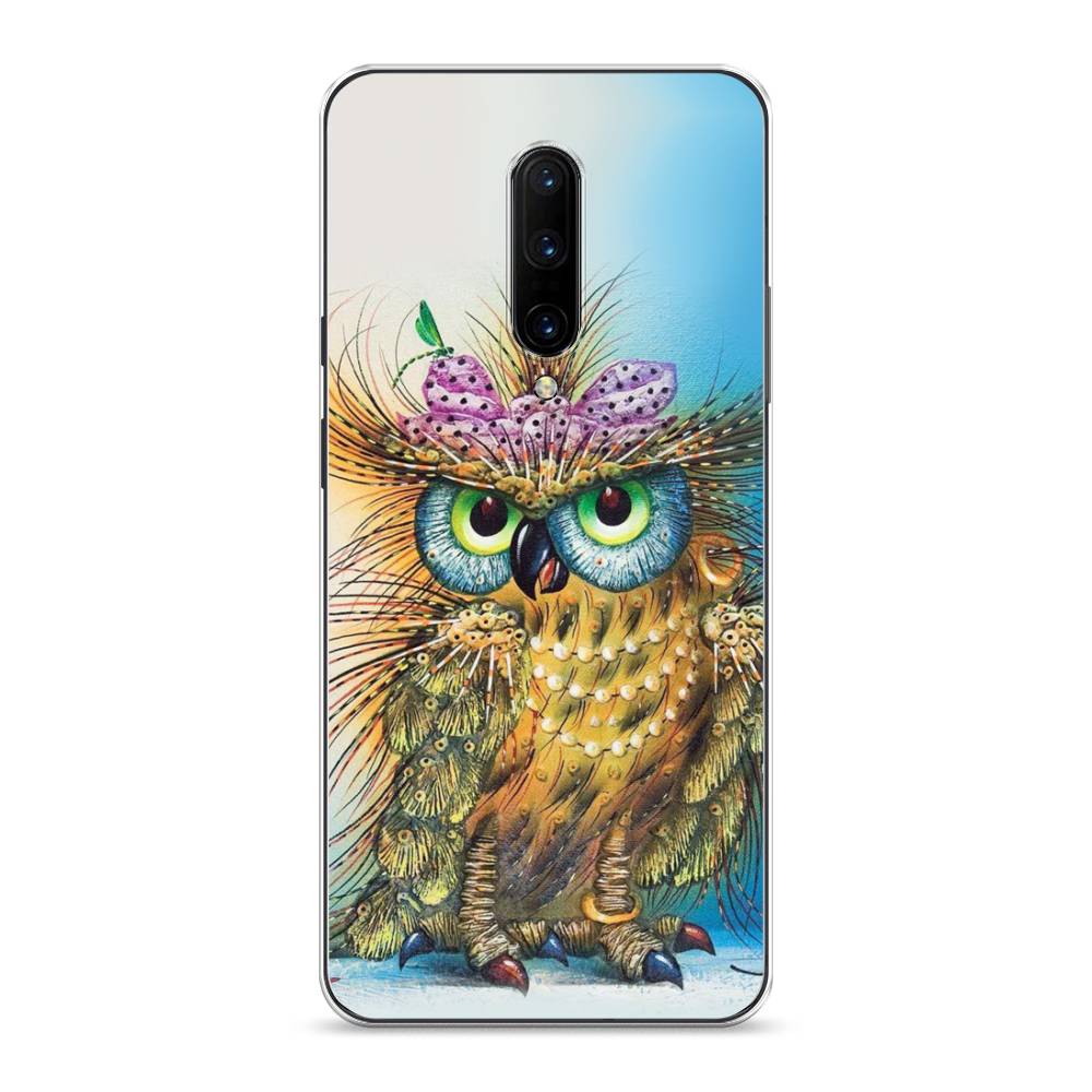 

Чехол на OnePlus 7 Pro "Модная сова", Коричневый;голубой, 150850-1
