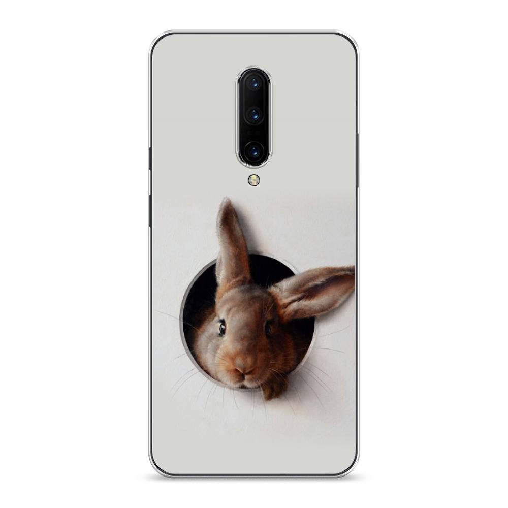 

Чехол на OnePlus 7 Pro "Любопытный кролик", Серый;коричневый, 150850-1