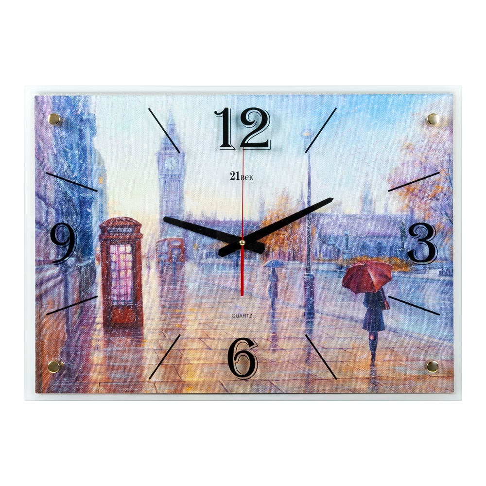 фото Часы настенные рубин "лондон под дождем"