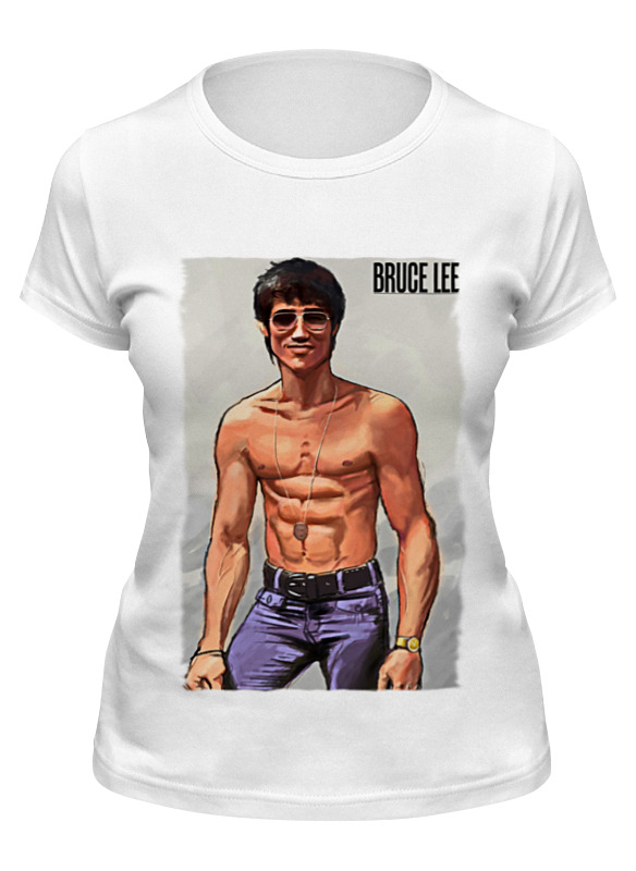 

Футболка женская Printio Bruce lee белая M, Белый, Bruce lee