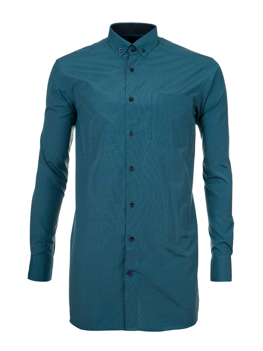 

Рубашка мужская Imperator Cortes 3 sl. бирюзовая 43/170-178, Cortes 3 sl.