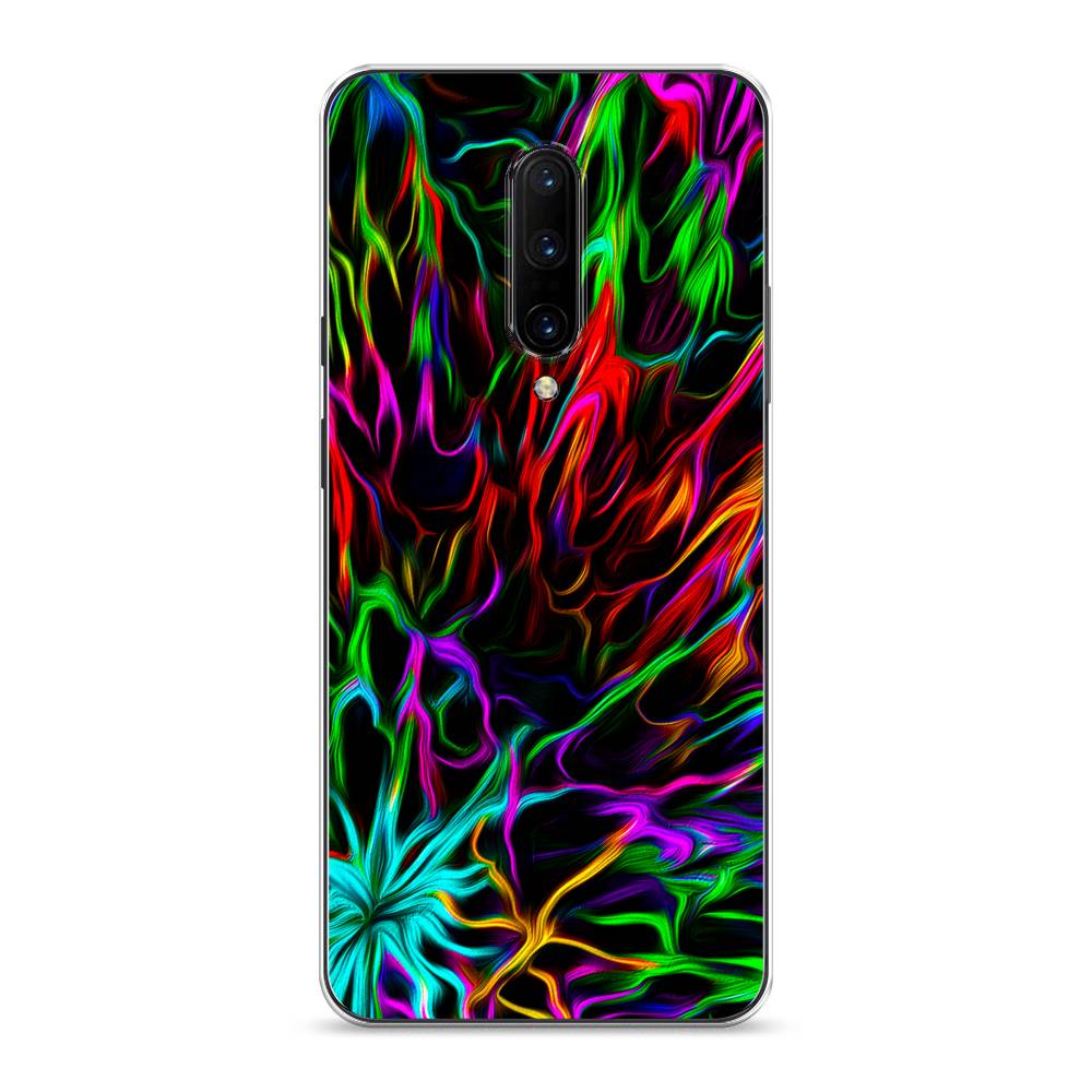 

Чехол на OnePlus 7 Pro "Разноцветные разводы", Голубой;зеленый;оранжевый, 150850-3