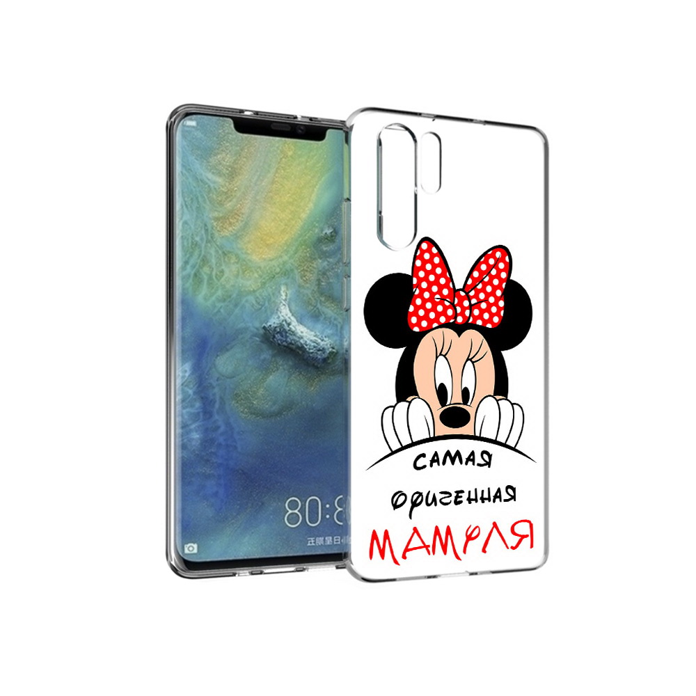 

Чехол MyPads Tocco для Huawei P30 Pro Самая лучшая мамуля Мини Маус, Прозрачный, Tocco