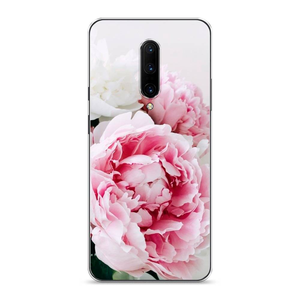 

Чехол на OnePlus 7 Pro "Розовые и белые пионы", Розовый;белый, 150850-2