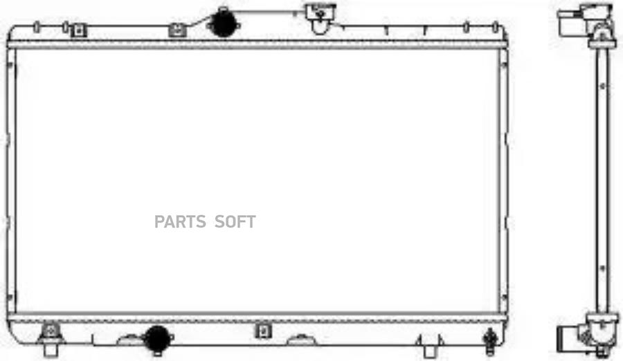 

Радиатор toyota corolla 1.3-1.6 92-00, 34611076