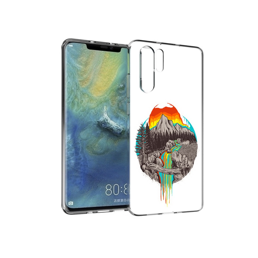 

Чехол MyPads Tocco для Huawei P30 Pro Радужный водопад, Прозрачный, Tocco