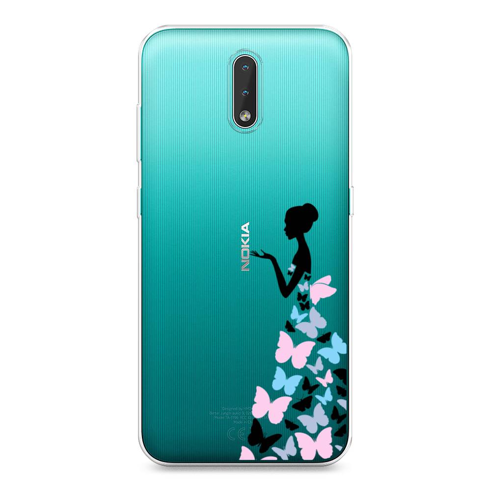 фото Чехол awog "платье из бабочек" для nokia 2.3