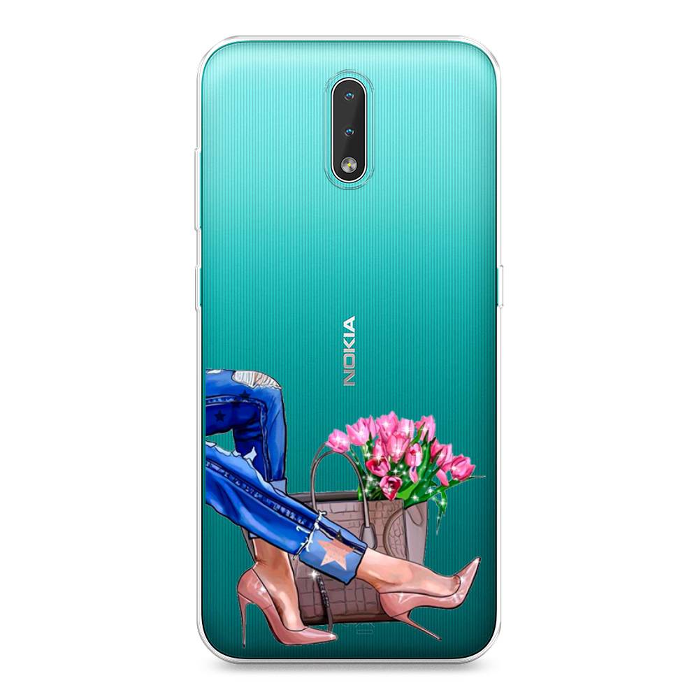 

Чехол Awog на Nokia 2.3 / Нокиа 2.3 "Каблучки", Голубой;коричневый;розовый, 123250-7