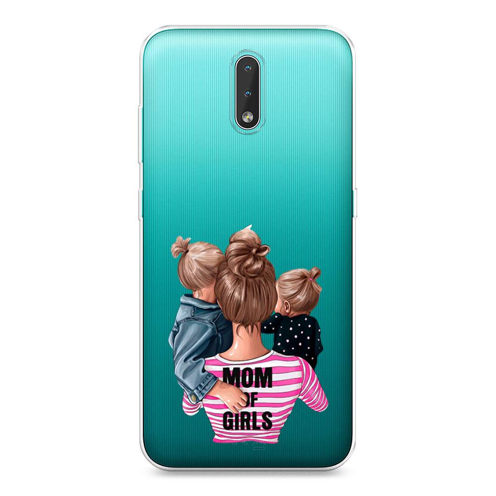 

Чехол Awog на Nokia 2.3 / Нокиа 2.3 "Mom of Girls", Синий;розовый;черный, 123250-6