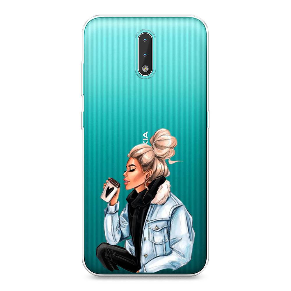 

Чехол Awog на Nokia 2.3 / Нокиа 2.3 "Cute girl", Коричневый;бежевый, 123250-7