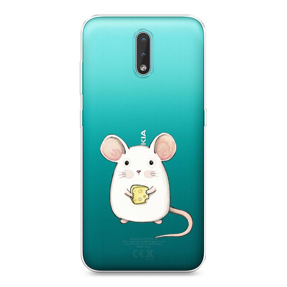 

Чехол Awog на Nokia 2.3 / Нокиа 2.3 "Мышка", Белый;розовый;прозрачный, 123250-1