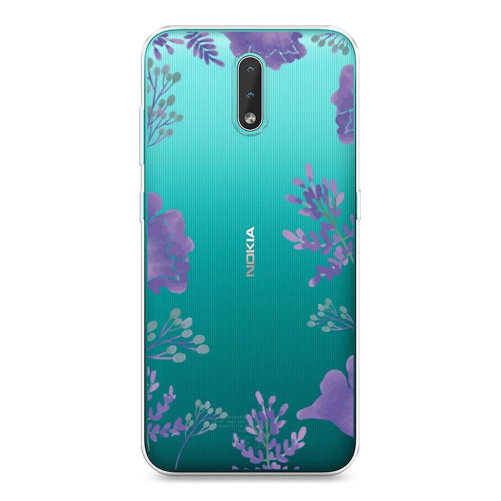 

Чехол Awog на Nokia 2.3 / Нокиа 2.3 "Сиреневая цветочная рамка", Прозрачный;фиолетовый, 123250-8