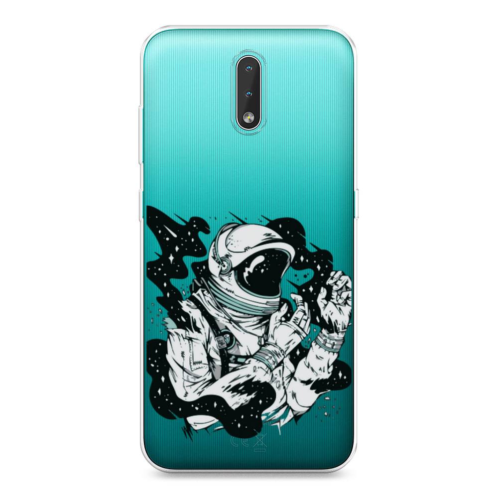 

Чехол Awog на Nokia 2.3 / Нокиа 2.3 "Космонавт арт", Черный;белый;прозрачный, 123250-7