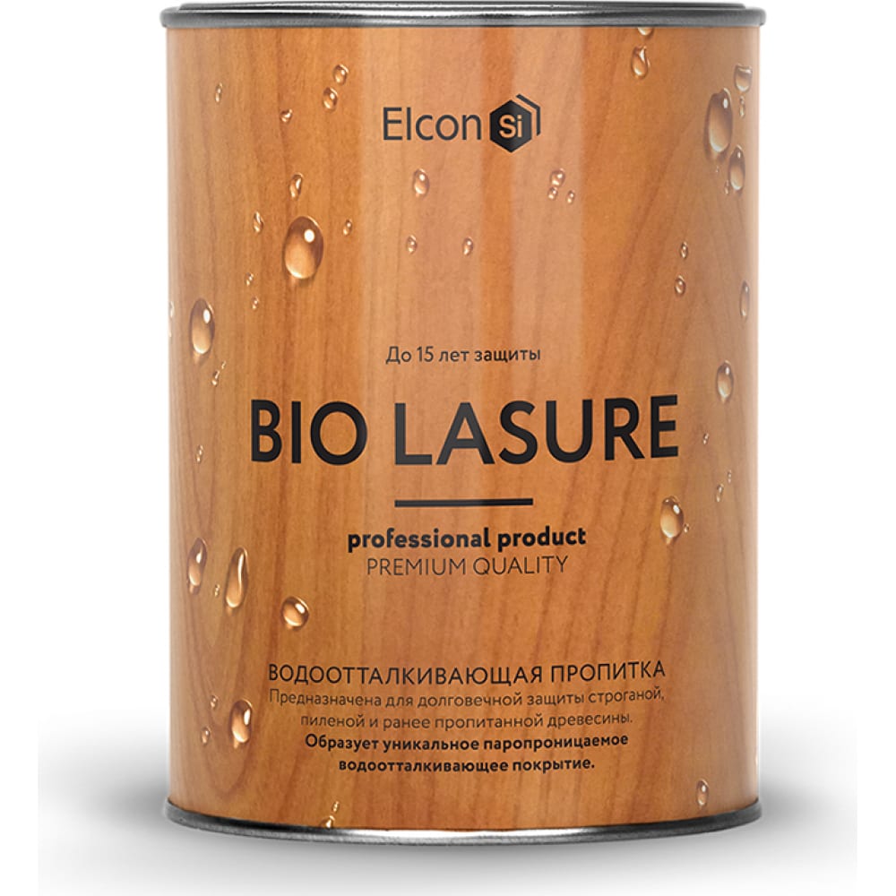 Водоотталкивающая пропитка для дерева Elcon Bio Lasure сосна 09 л 00-00461945 2310₽