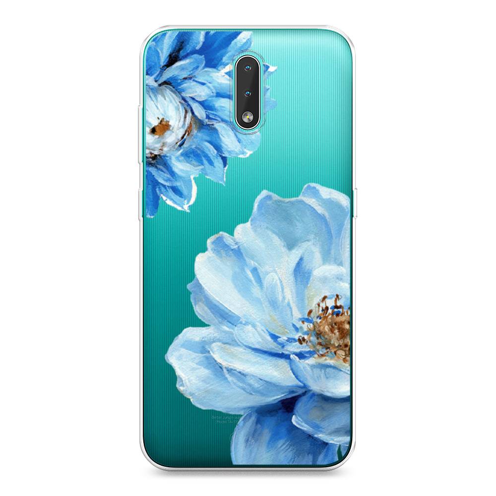 

Чехол Awog на Nokia 2.3 / Нокиа 2.3 "Голубые клематисы", Голубой, 123250-8