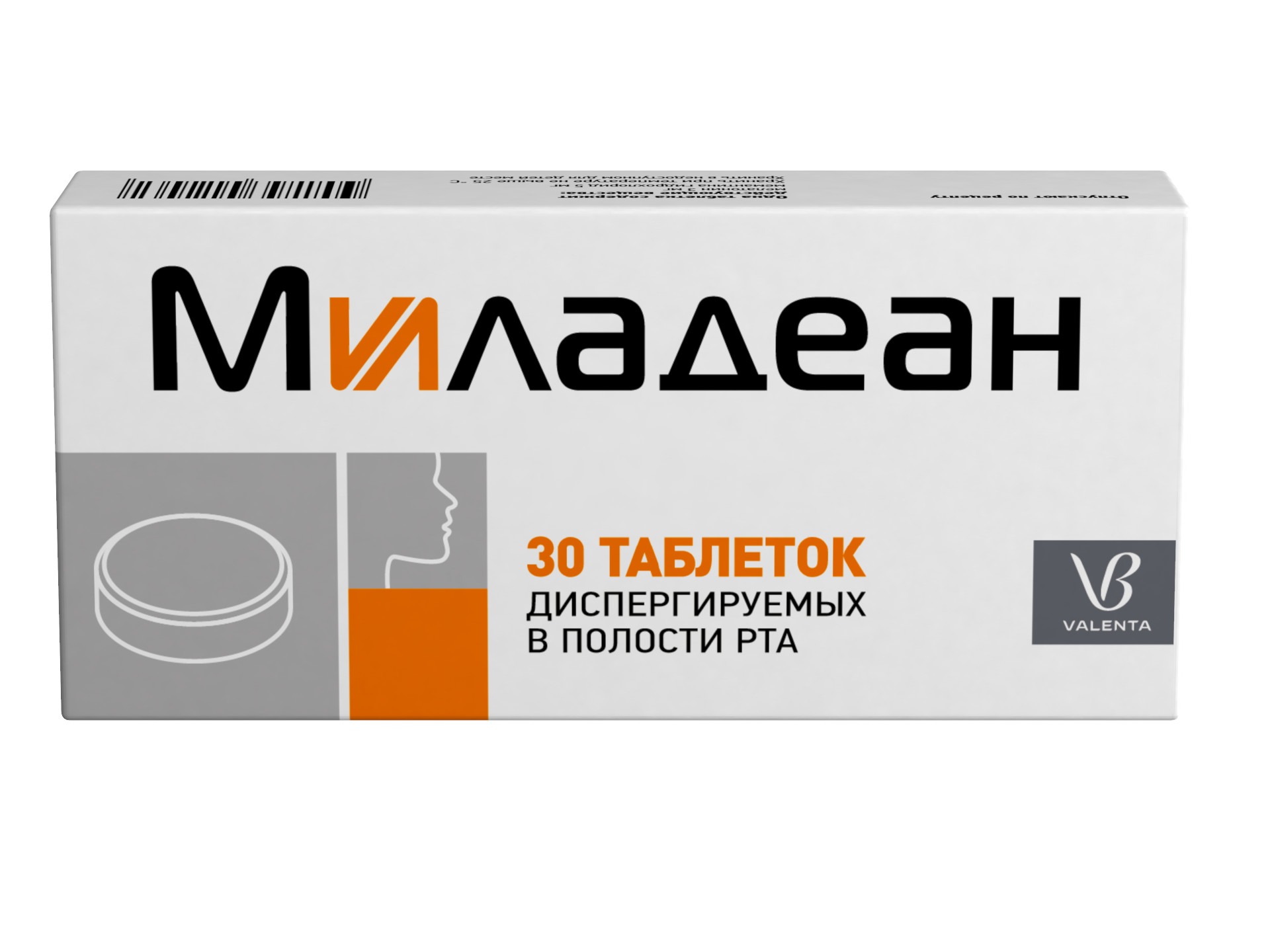 Миладеан таблетки диспергируемые в полости рта 3 мг+5 мг 10 мл 30 шт.