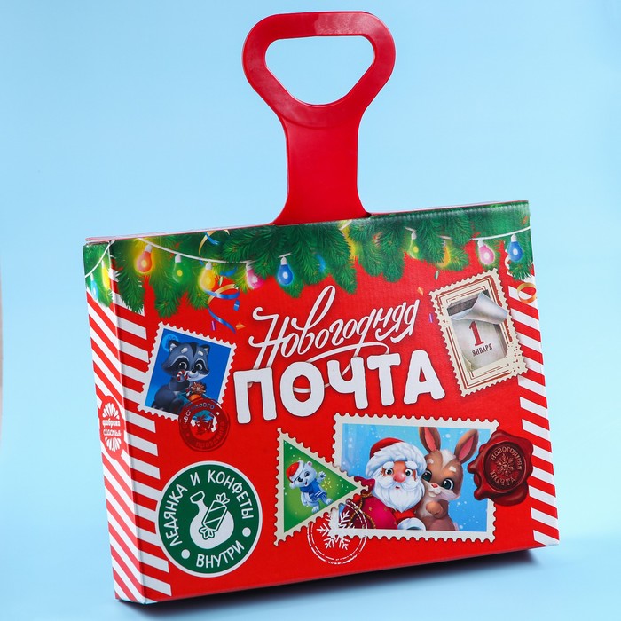фото Подарочный набор новогодняя почта: ледянка,конфеты 500 г. sima-land