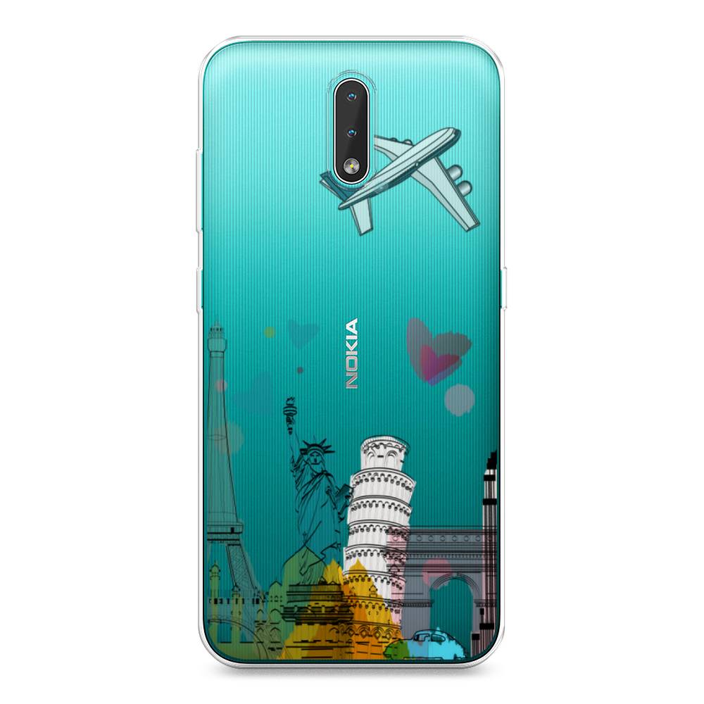 

Чехол Awog на Nokia 2.3 / Нокиа 2.3 "Самолет путешествий", Желтый, 123250-10