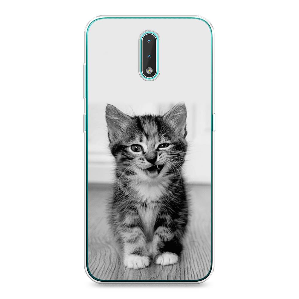 

Чехол Awog на Nokia 2.3 / Нокиа 2.3 "Подмигивающий котенок", Черный;серый, 123250-1