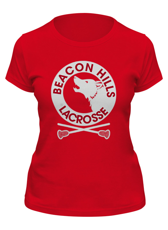 

Футболка женская Printio Teen wolf - beacon hills красная 2XL, Красный, Teen wolf - beacon hills