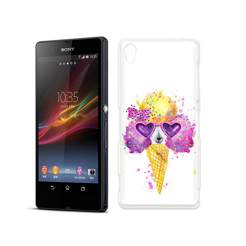 

Чехол MyPads Tocco для Sony Xperia Z Рожок, Прозрачный, Tocco
