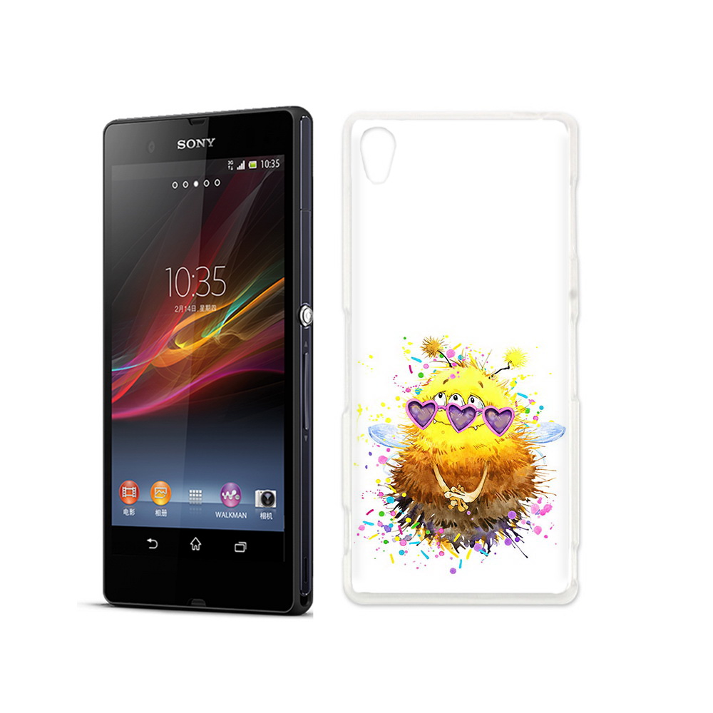 

Чехол MyPads Tocco для Sony Xperia Z Пушитый шмель, Прозрачный, Tocco