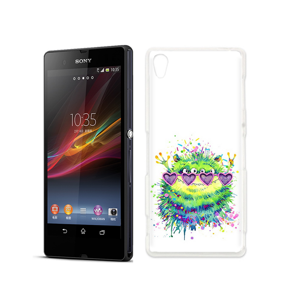 

Чехол MyPads Tocco для Sony Xperia Z Пушистый персонаж, Прозрачный, Tocco