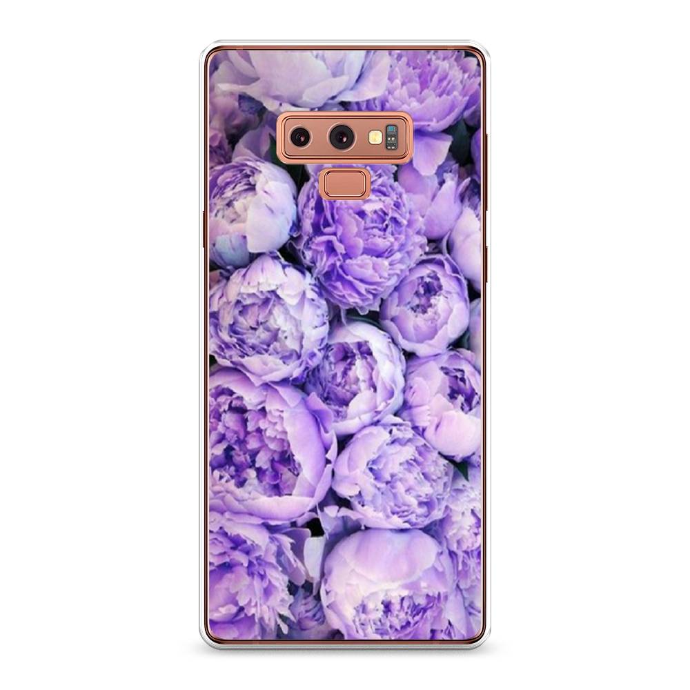 

Чехол Awog на Samsung Galaxy Note 9 "Пионы сиреневые", Фиолетовый;голубой, 26350-8