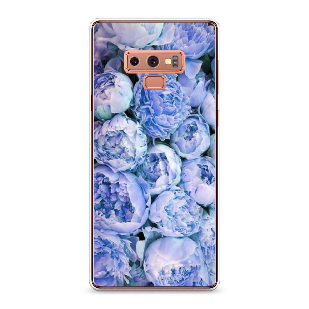 

Чехол Awog на Samsung Galaxy Note 9 "Пионы голубые", Голубой, 26350-8