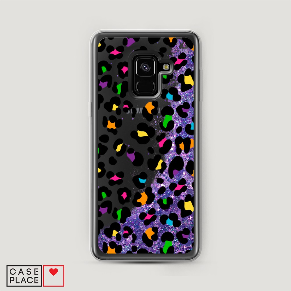 

Чехол Awog на Samsung Galaxy A8 2018 "Яркий леопард", Разноцветный, 25492-1