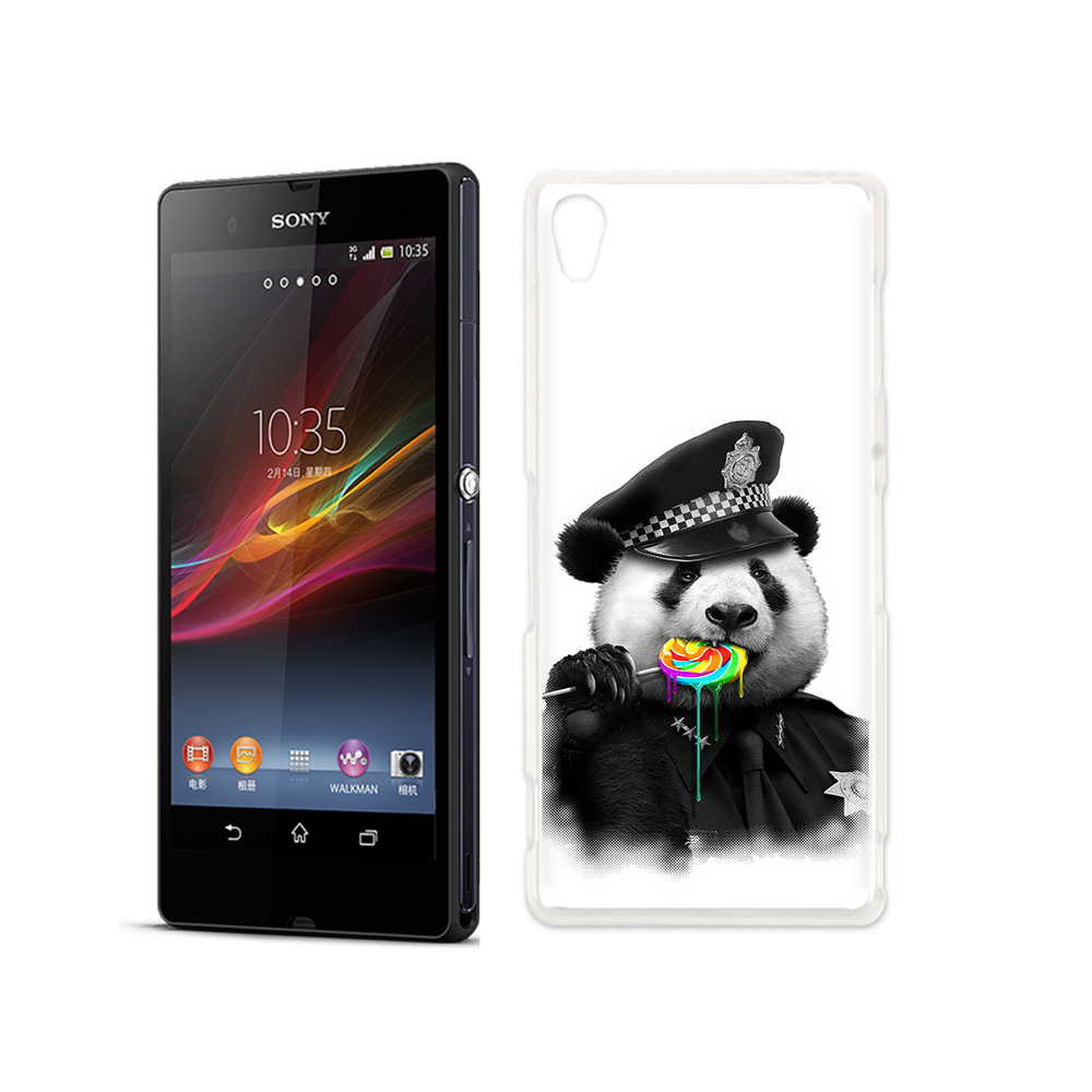 

Чехол MyPads Tocco для Sony Xperia Z Панда полиция, Прозрачный, Tocco
