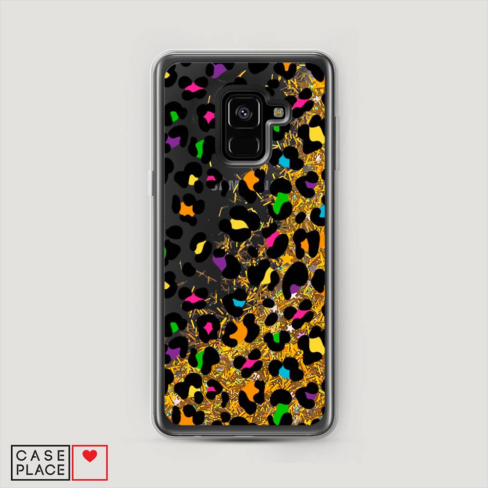 

Жидкий чехол с блестками "Яркий леопард" на Samsung Galaxy A8 2018