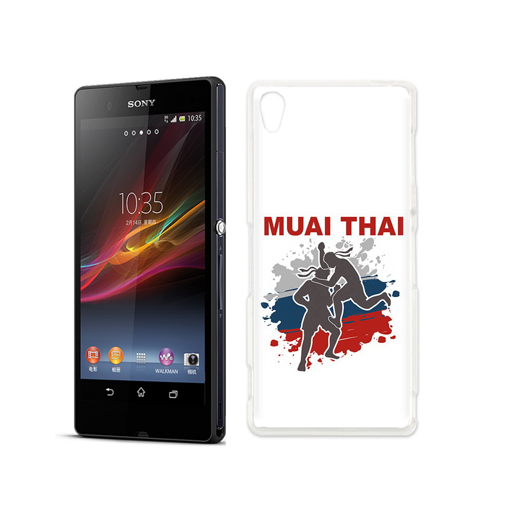 

Чехол MyPads Tocco для Sony Xperia Z Муайтай, Прозрачный, Tocco