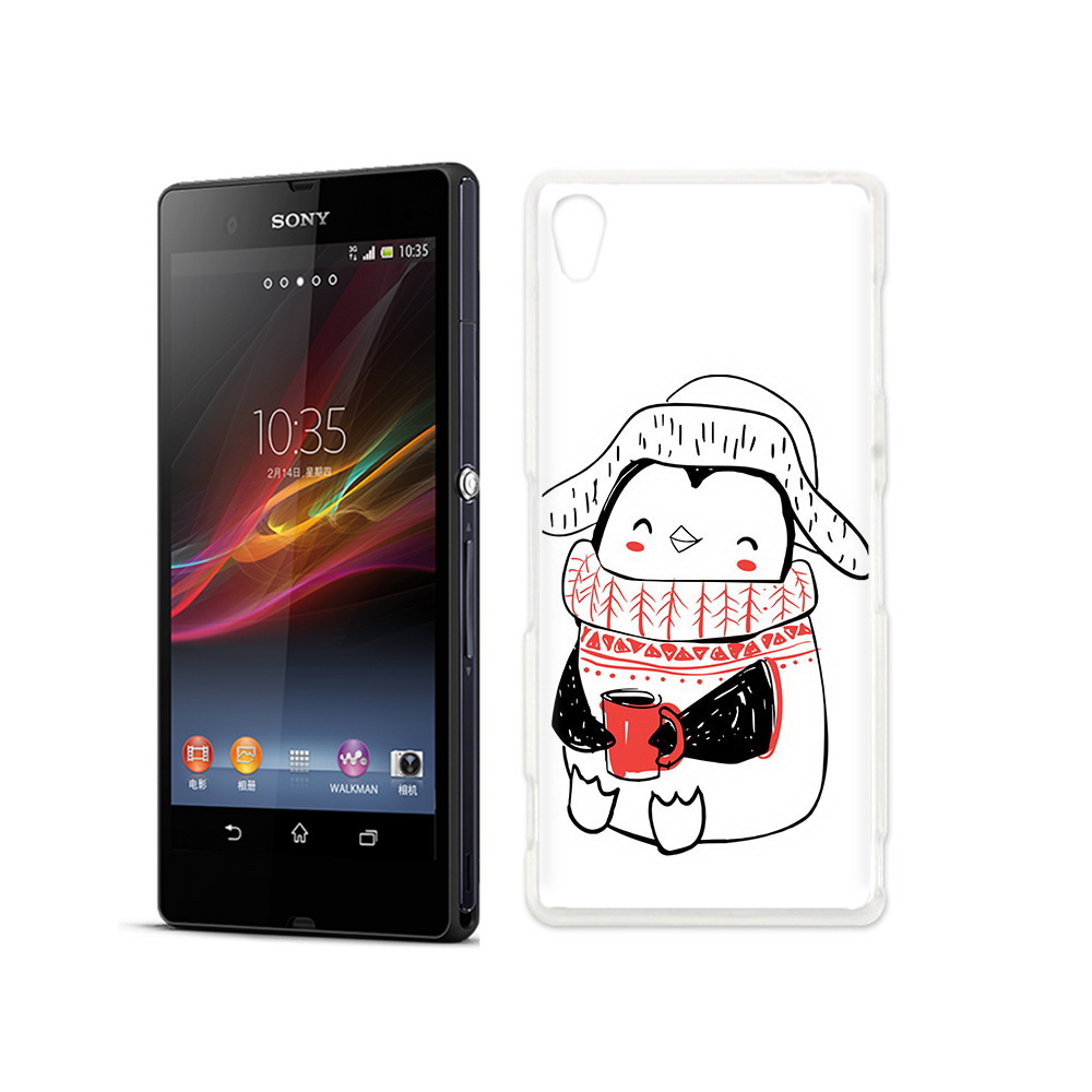 

Чехол MyPads Tocco для Sony Xperia Z Милый пингвин, Прозрачный, Tocco